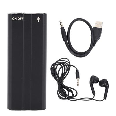 Digital Voice Recorder Compact HD Noise Reduction Bent Back Clip Portable Voice Activated Recorder