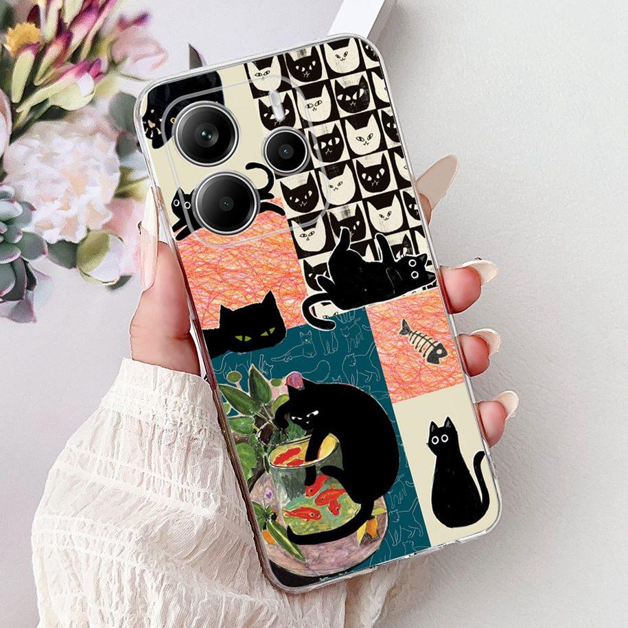 For Cover Xiaomi Redmi Note 14 4G Phone Case Luxury Marble Machine Soft Silicone Slim TPU Funda For Redmi Note 14 4G Note14 Capa