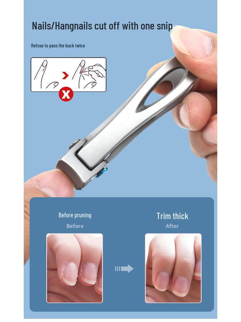 High-End Anti-Splash Nail Clipper Set for Thick Toenails