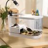 Plastic Fish Tank Household Aquarium Turtle Tank with Platform Reptile Habitat for Crabs Fishes Amphibians Reptiles
