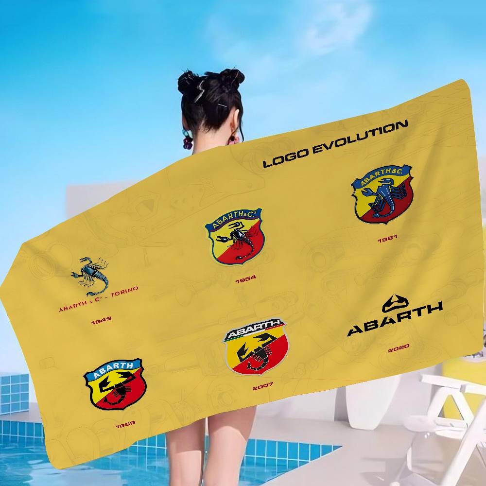 A-AbarthS-S Mikrofaser Bedrucktes Strandtuch Bergsteigen Yoga Strand Schwimmen Laufen Saugfähiges Weiches Handtuch