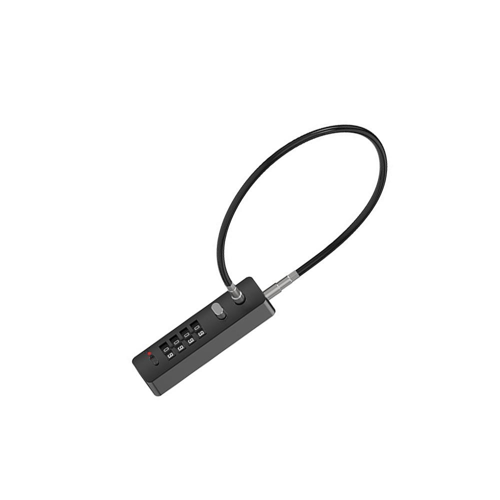 

Anti-theft Cable Lock Waterproof Door Locker Durable Password Padlock Hardware Accessories 30cm-black