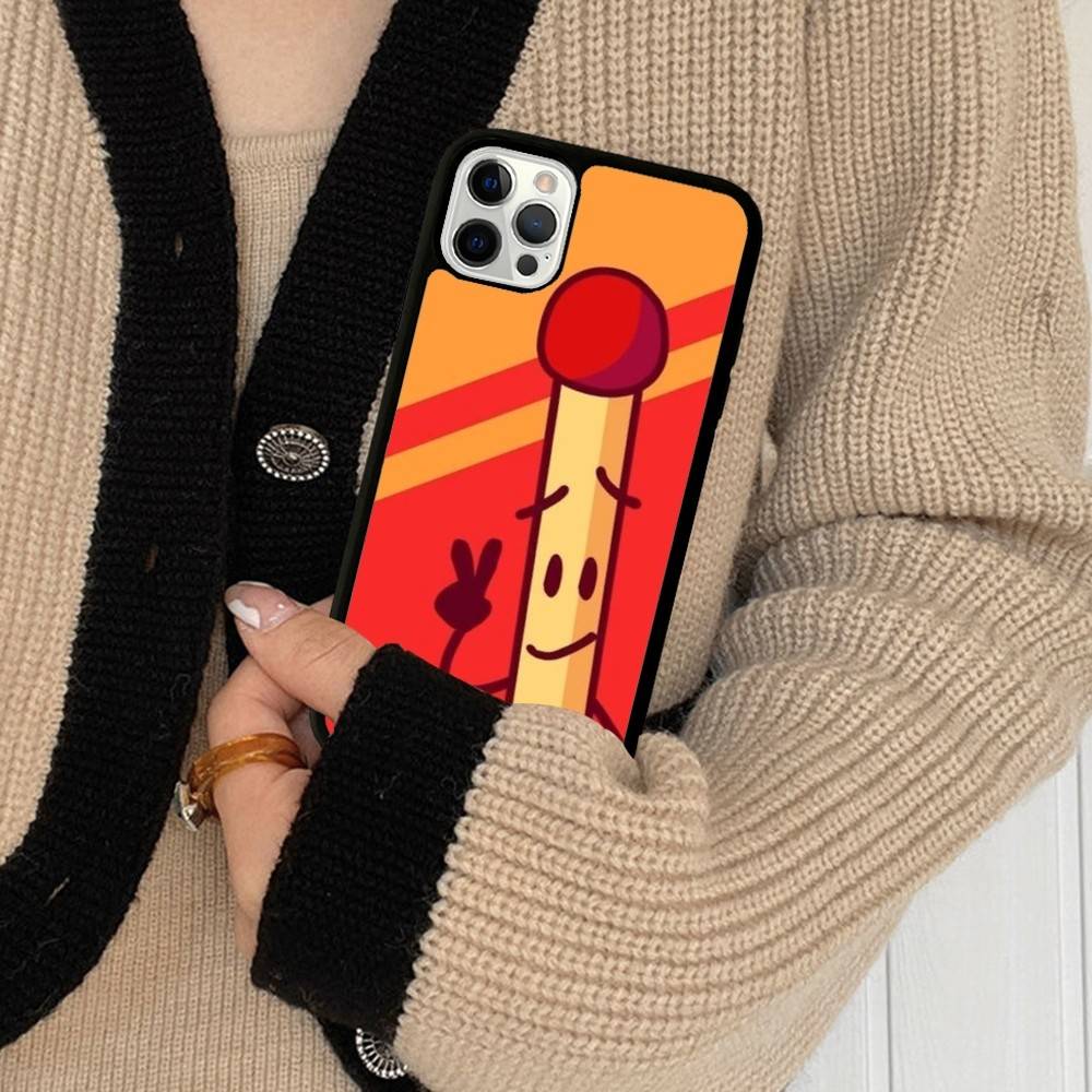 Bfdi Battle For Dream Island Handyhülle Für IPhone 17 16 Pro Max 11 12 13 14 15 Harte PC+TPU Halterung Rückseite