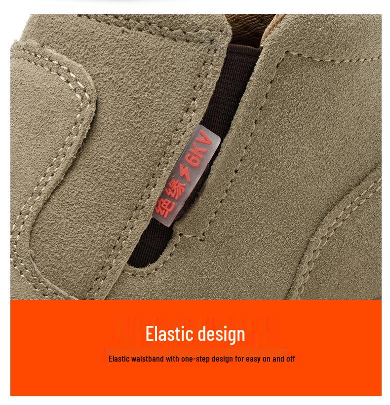 Welders' Steel Toe Spark-Resistant Safety Shoes: Anti-Smash, Anti-Puncture, 6kV Insulation for Construction