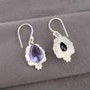 Natural Iolite Gemstone 925 Sterling Silver Handmade Jewelry Beautiful Earrings EE-163-1