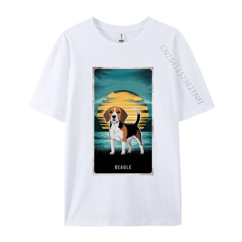 

Classic Beagle Sunset TShirt Men Coupons Printed Tops Tees Cotton T Shirts Cute Dog Anime Tshirts S