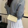 Premium texture temperament design sense portable small square bag beautiful solid color versatile chain single shoulder messenger bag women