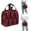 Rapper Playboi Carti YVL Rotes Logo Isolierte Lunchtasche für Damen Kinder Tragbare Lebensmittelboxen Thermische Lunchbox Tragetasche