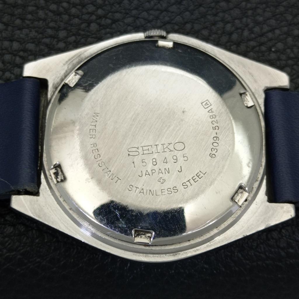 AUTOMATIC 6309A VINTAGE SEIKO 5 JAPAN MENS BLUE COLOR DIAL WATCH a701432-5 R206b-a701432