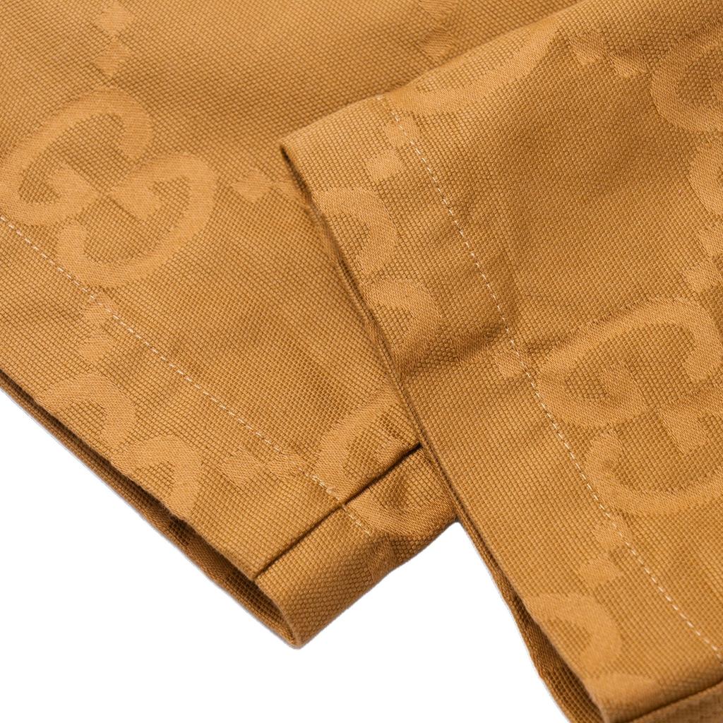 Gucci Pánské rovné kalhoty z bavlněného žakáru GG 717833-XDCDF-2637