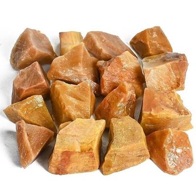 Crocon Yellow Aventurine Rough Bulk Natural Stone Raw Gemstone Tumbling Cabbing Polishing Gem Mining Chakra Balancing Reiki : 1/2 LB