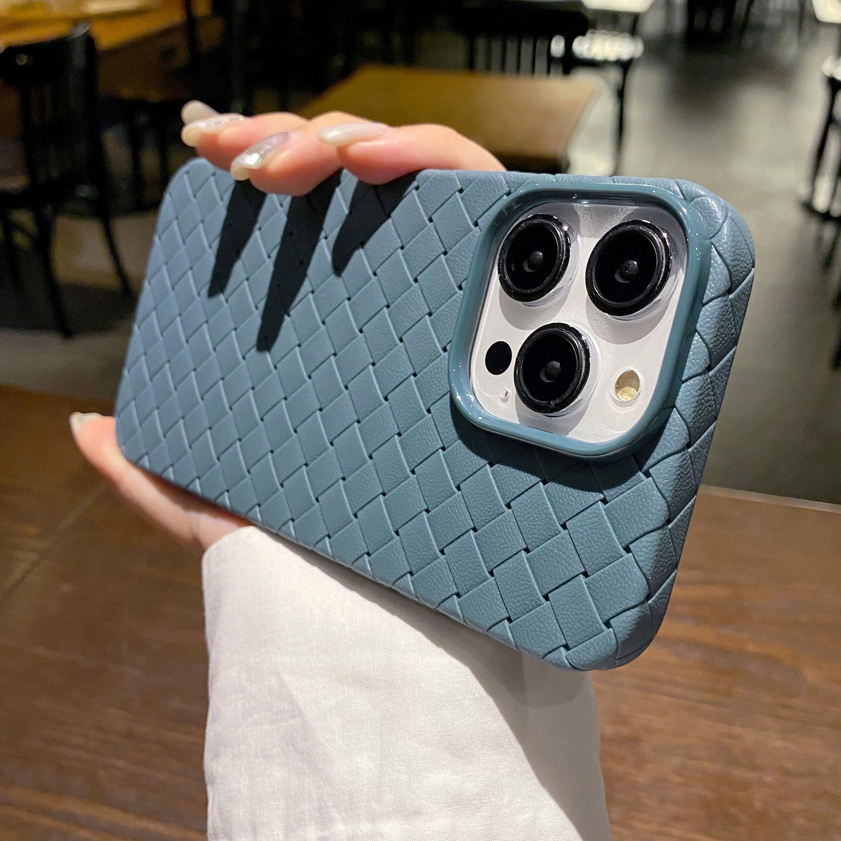 

Дышащий сетчатый тканый охлаждающий тонкий чехол для iPhone 15 14 13 12 11 Pro Max Plus, мягкий силиконовый чехол For iPhone 15Plus