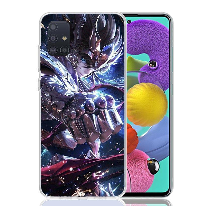 Saint Seiya Cool Phone Case For Samsung Galaxy A52 A32 A22 A12 A02S A50S A30S A51 A31 AA71 Note 20 Ultra 10 S10 Plus Galaxy A52