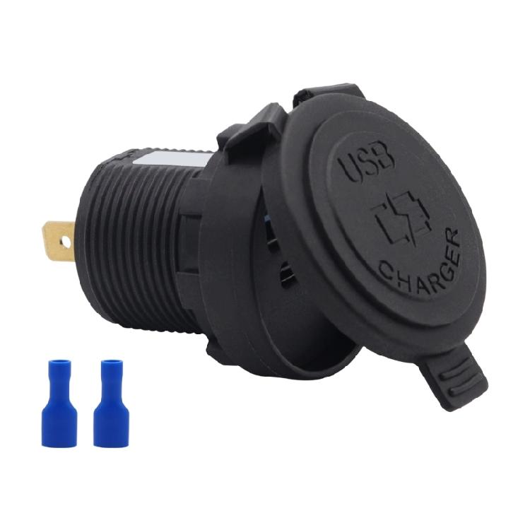 USB Power Outlet USB A & Type-C Fast Charging Adapter Waterproof Double Port Car SUV Phone Charging Socket 12-24V