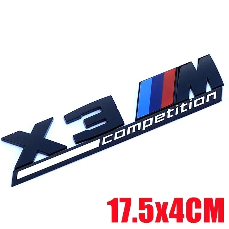 1PCS Car Stickers Car Trunk Sticker Car Badge For BMW X3 X4 F25 F26 G01 G02 X5 G05 X6 F15 F16 E70 E71 M Competition HX9