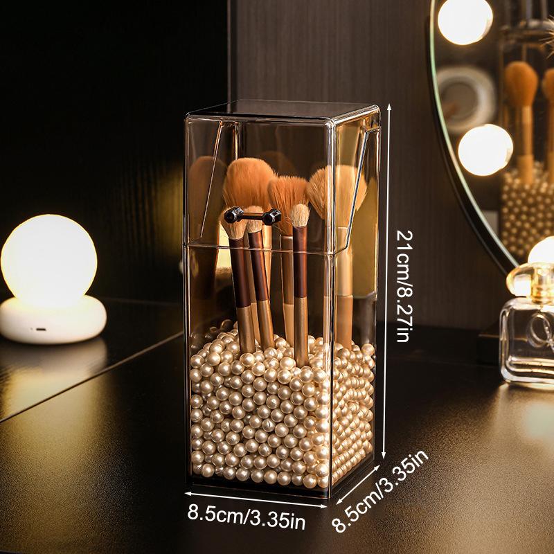 Clear Disposable Mask And Emesis Bag Storage Box Makeup Brush Storage Box Multifunctional Durable Practical Organizer Rack