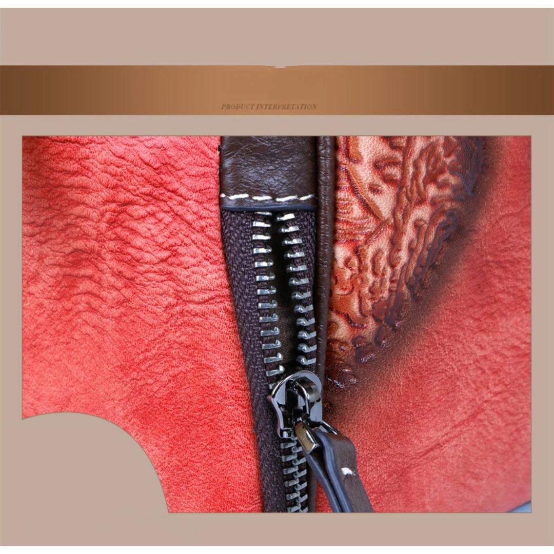 Винтажная кожаная сумка большой вместимости — фото 6