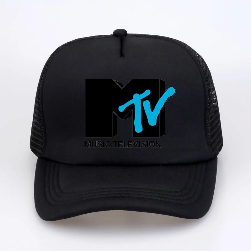 

Mtv Music Television baseball hat Unisex Cool Outdoor Caps Retro Rock Hip Hop Tv Heather mesh caps gorras Adjustable