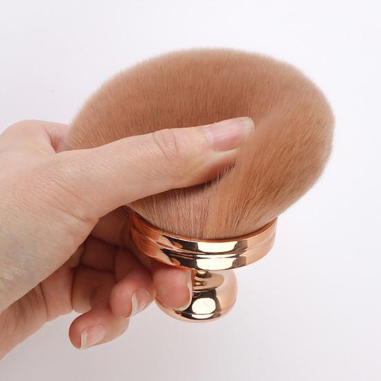 Razítková štětka na make-up Víceúčelová aplikační štětka na samoopalovací přípravek Přenosná syntetická na tekutý make-up Sypký pudr Oční stíny Tvářenka Opalovací mléko Obličej Tělo