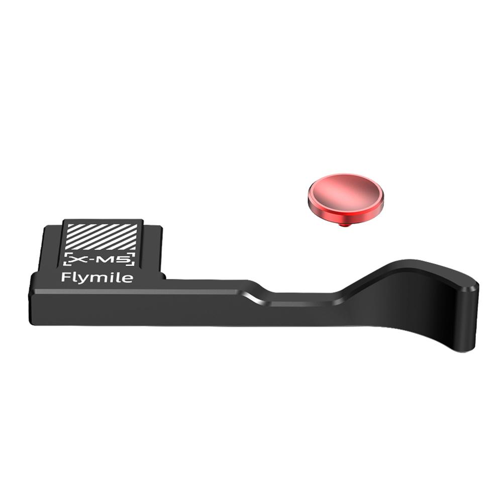 Aluminum Alloy Thumb Grip with Shutter Release Button Built-in Silicone Pads Hot Shoe Cover Camera Thumb Rest for Fujifilm X-M5
