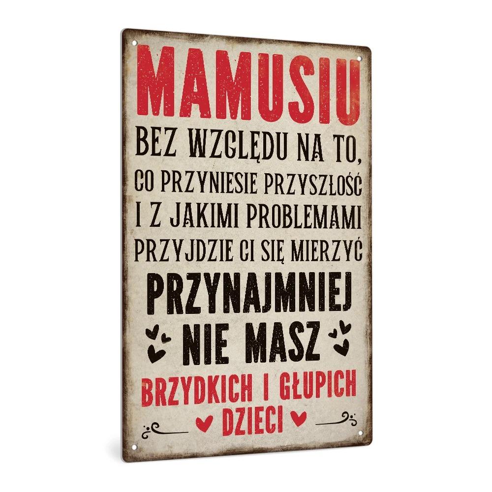 Vintage Polish Metal Tin Sign Wall Art Home Bar Decor 20x30cm