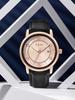  Simple men's watch business leisure quartz watch round leather strap calendar watch men's wristwatch