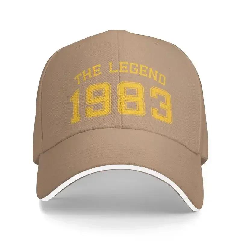Custom The Legend Born In 1983 Baseball Cap Sun Protection Unisex Women's Adjustable Dad Hat Spring