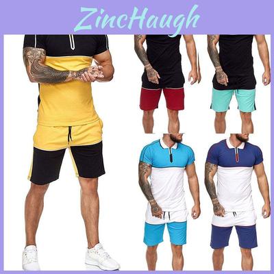 Stylish Men's Summer Tracksuit Sport Suit T-shirt And Shorts Outfit Set