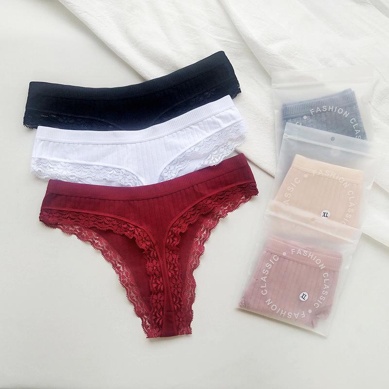 Summer Lace Thong - Sexy, Breathable, Pure Cotton for Women