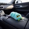 Caterpillar Bag Charms Plush Sunglasses Keychain, Stuffed Keyring Pendant for Decoration Keychain Bags & Car Keys, Decorative Backpack Purse Accessory