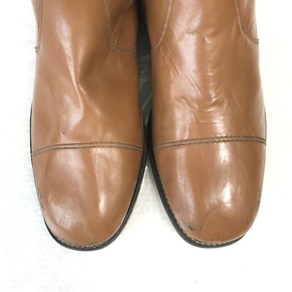 England Made/STUART/Goodyear Welt Leather Side Gore Boots/9/27.5/Brown/BROWN/Vintage Shoes(USED)