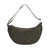 Cotton Argyle Moon Crossbody Bag - Versatile Casual Women's Shoulder Bag with Printed Logo.