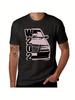 W202 Modifiziertes Auto & C-Klasse Auto Grafik T-Shirt - Lässiges Rundhals-T-Shirt mit C-Klasse Design