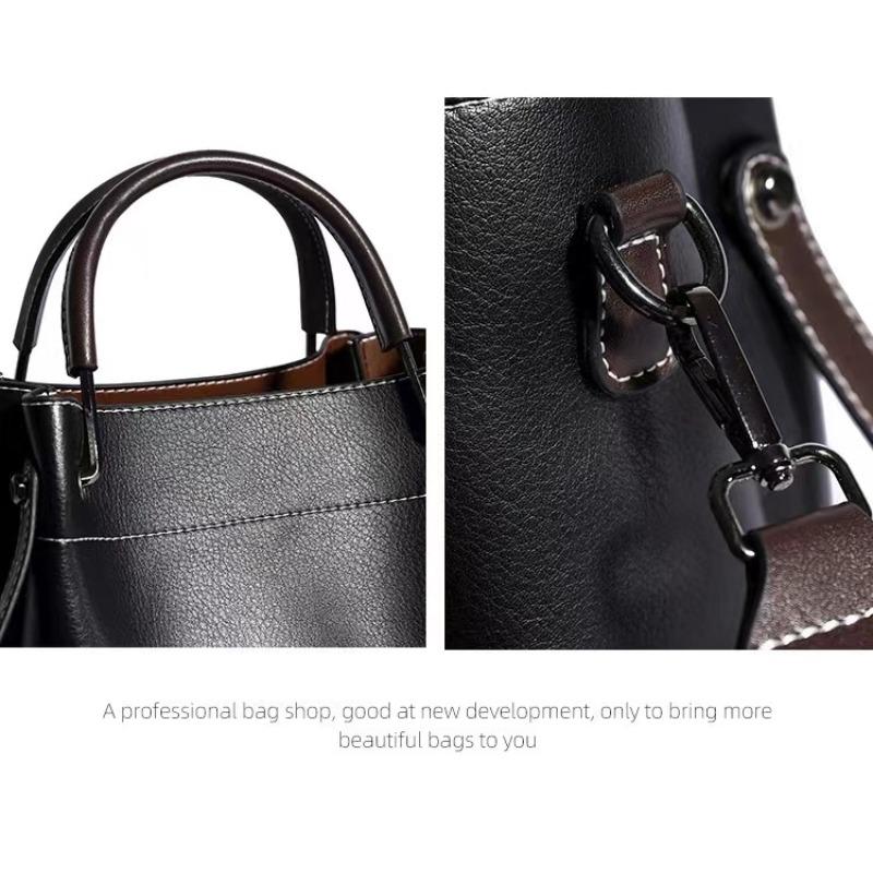 Shoulder Handbag Women'S Bag Premium Sense Commuting Large Capacity Messenger Bucket Bag