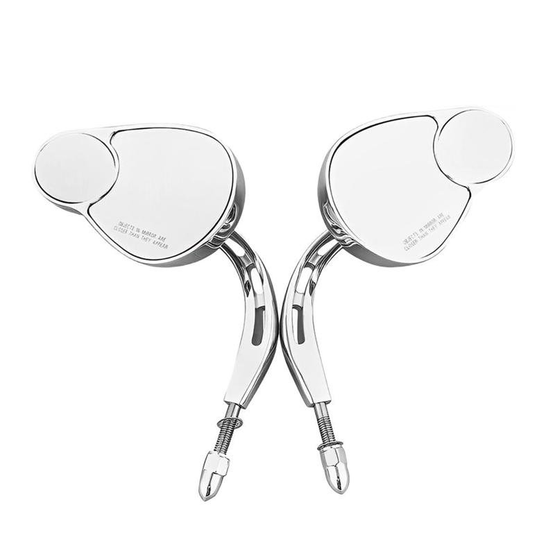 ABLZ-Split Vision Rearview Mirrors For Davidson Road King Street Glide Road Glide Softail Iron 883 Iron 1200