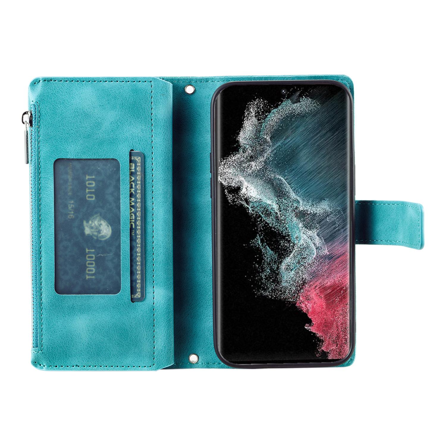 

For Samsung Galaxy S25 Ultra Wallet Case PU Leather Phone Cover Mandala Flower Pattern Rose Gold