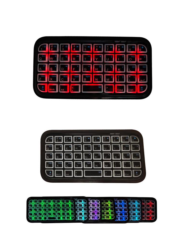 Universal Three-Mode Wireless Luminous Mini Bluetooth Keyboard