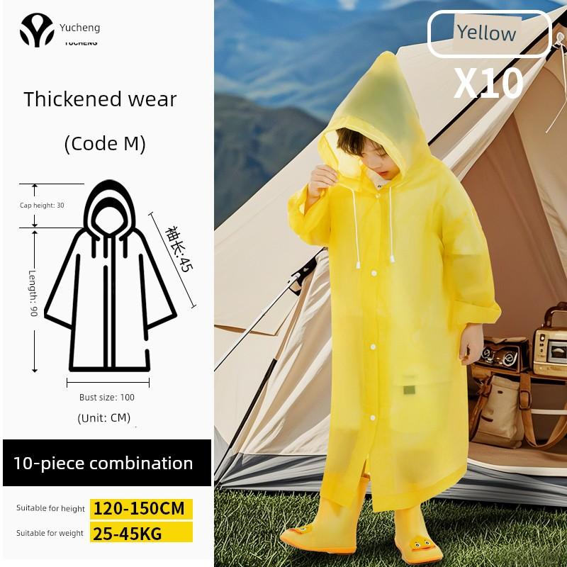 Portable Thickened Kids Raincoat for School Travel
