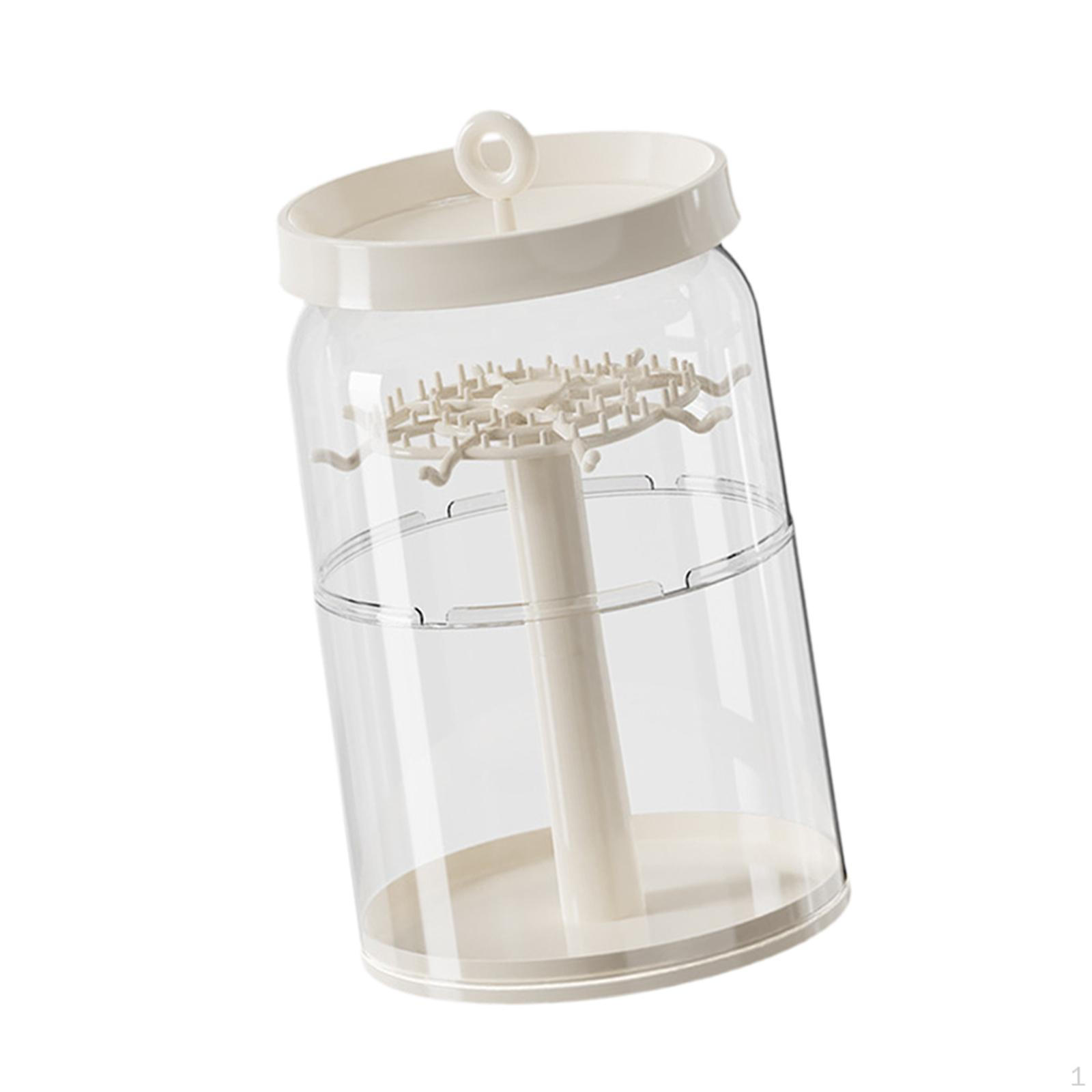 

Витрина для кукол Многофункциональный прозрачный держатель Коробка для хранения коллекционных предметов Аксессуары для волос белый