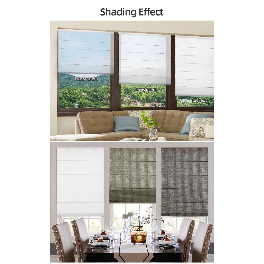 Roman Shades for Windows Roman Shades for Windows Bamboo Blinds for Window Outdoor Roller Blind Spring Cordless Reed Blinds