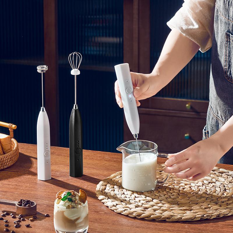 GIANXI Mini Electric Milk Frothers Handheld Wireless Blender Coffee Maker Whisk Mixer Cappuccino Cream Egg Beater Food Blender