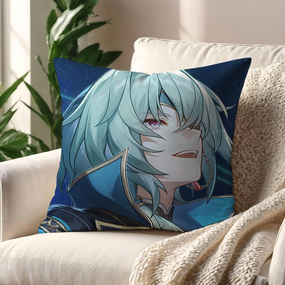Game Anaxa Honkai Star Rail cushion cover Pillow Cover Decoration Room Home Sofa living Office Car Nordic Simplicity