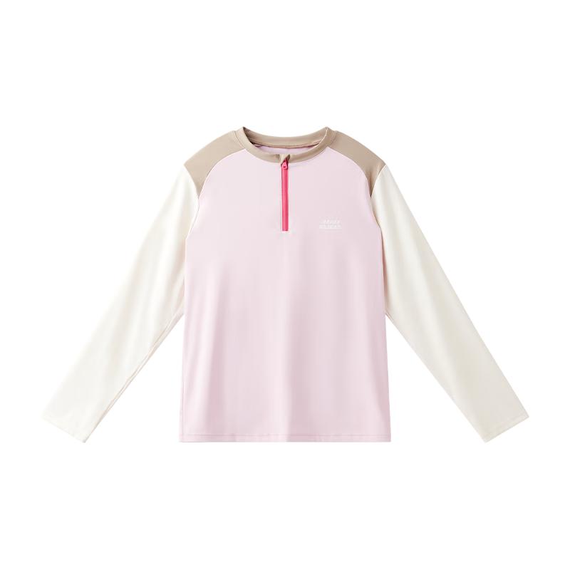 

Happy Nocnoc Kids Cooling Sun Protection Quick Dry Half-Zip Long Sleeve T-Shirt 110