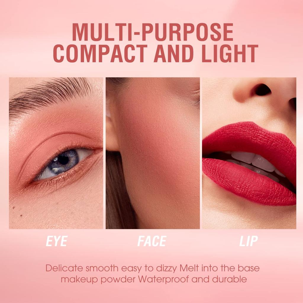 Cheek Gel Cream Liquid Cheek Makeup, Soft, Lightweight, Breathable, Long-Wearing, Smudge-Proof, Natural Look, Skin Tint Cheek Makeup (#Set)