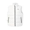 White Minimalist Stylish All-Over Logo Warm Loose Stand Collar Duck Down Vest Women Vest Jade-White F61W543901FWT