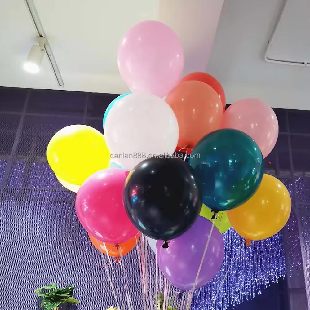 Huaien Fabrik 3,2g Mattes Latex 12-Zoll Runder Ballon Anzug Gemischtes Layout für Geburtstags- & Hochzeitsdekorationen