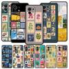 Vintage Stamp Puzzle Phone Case For Xiaomi 17 14 15 13 14T 13T 12T 11T Pro 12 11 Lite Poco X7 X5 X3 NFC F7 F6 Soft Cover