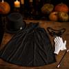 Halloween Magician Costume Set with Cape Hat Tie Gloves and Wand, 171902A