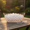 Boat-Shaped Ice Container Plastic Wine Cooler Beverage Tub Sturdy