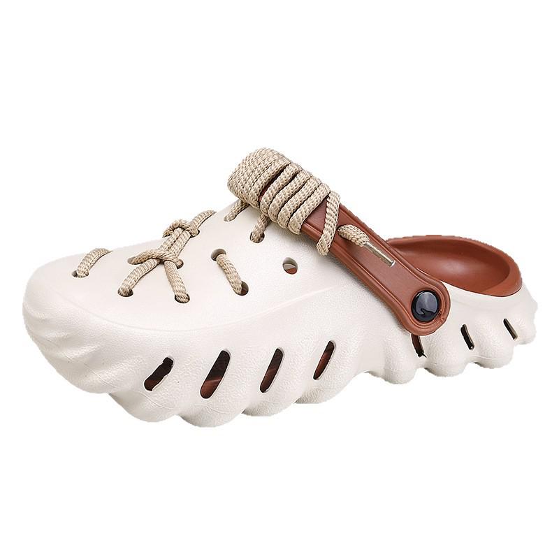 Men's Summer Non-Slip Coconut Sandals - Dual-Use for Outdoor Sports and Driving, Beach-Ready Slippers.